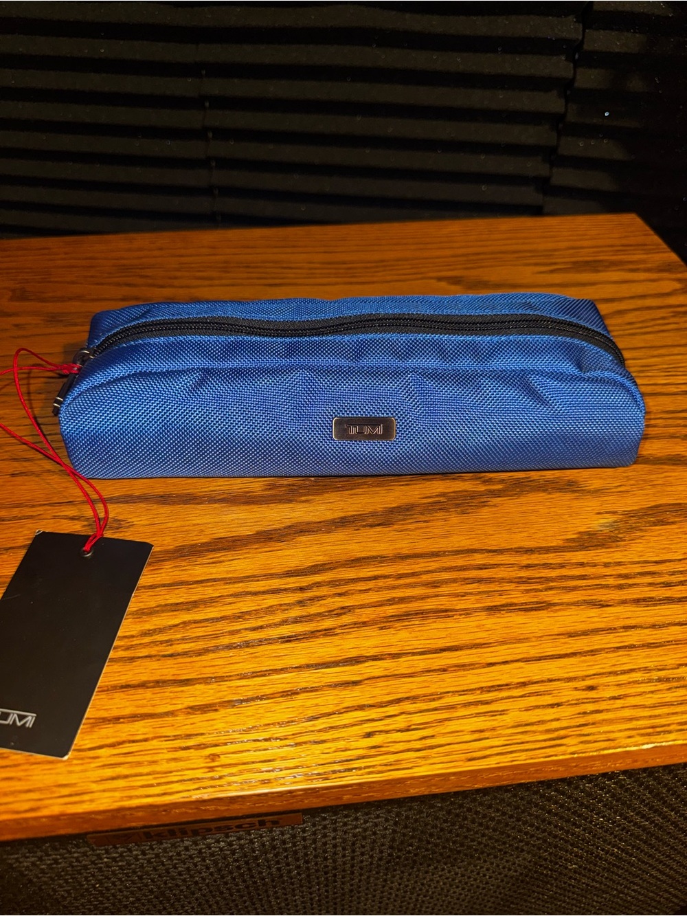 Tumi Blue Cord Pouch NWT